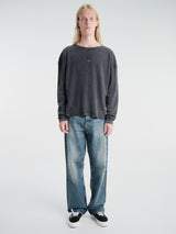 Satisfy - Mothtech™ Waffle Long Tee in Aged Black Sa