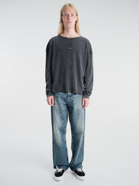 Satisfy - Mothtech™ Waffle Long Tee in Aged Black Sa
