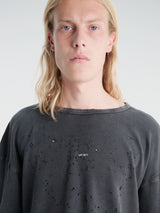 Satisfy - Mothtech™ Waffle Long Tee in Aged Black Sa