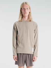 Satisfy - Fuzzfleece Octa Long Tee in Fallen Rock Sa
