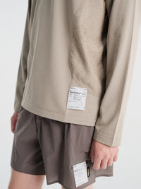 Satisfy - Fuzzfleece Octa Long Tee in Fallen Rock Sa