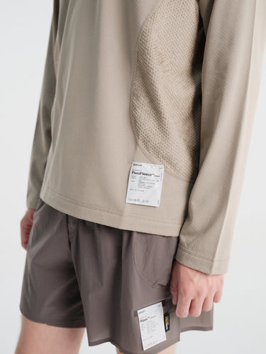Satisfy - Fuzzfleece Octa Long Tee in Fallen Rock Sa