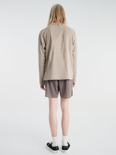 Satisfy - Fuzzfleece Octa Long Tee in Fallen Rock Sa