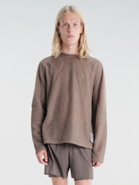 Satisfy - Fuzzfleece™ Ad Long Tee in Falcon
