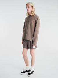 Satisfy - Fuzzfleece™ Ad Long Tee in Falcon