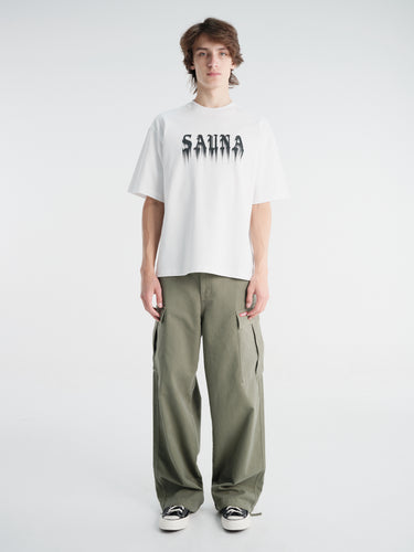 Sauna - Ghost Tee in White