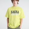 Sauna - Ghost Tee in Neon Green