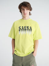 Sauna - Ghost Tee in Neon Green