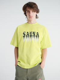 Sauna - Ghost Tee in Neon Green