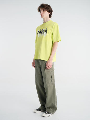 Sauna - Ghost Tee in Neon Green