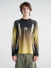 Sauna - Volt LongSleeve Jersey in Neon Green, Black