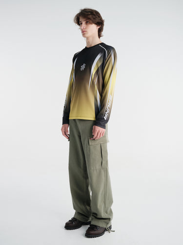 Sauna - Volt L/S Jersey in Neon Green/Black