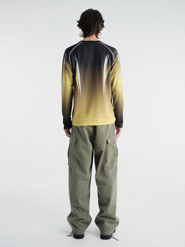 Sauna - Volt L/S Jersey in Neon Green/Black