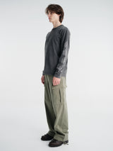 Sauna - Sa Washed L/S in Washed Black