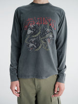 Sauna - Hound L/S Shirt in Washed Black