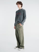 Sauna - Hound L/S Shirt in Washed Black