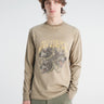 Sauna - Hound L/S Shirt in Washed Beige