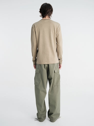 Sauna - Hound L/S Shirt in Washed Beige