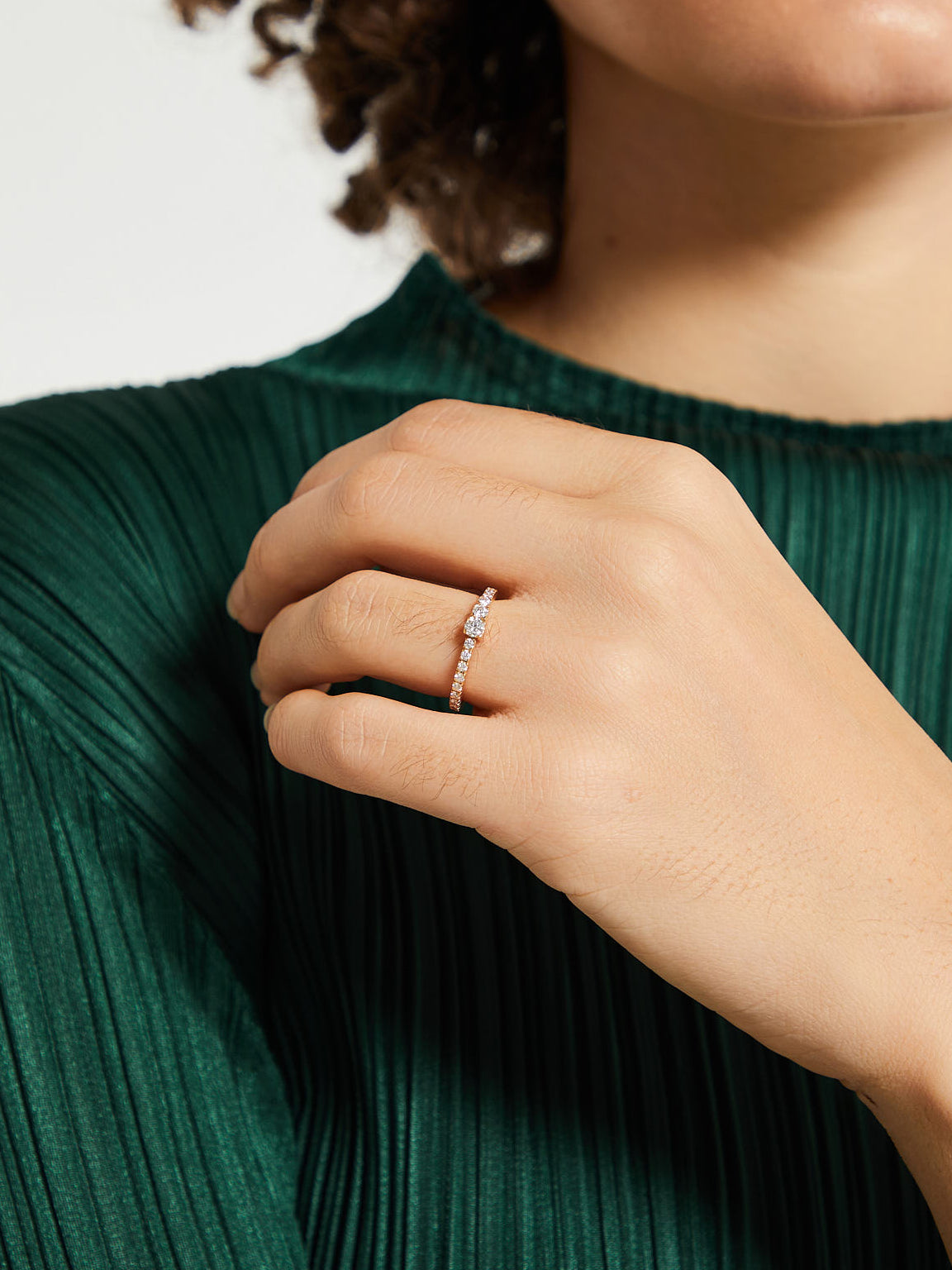 Pleine de River Ring in 18K Yellow Gold