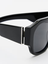 Flatlist - Flatlist x Sunflower Shade 02 Sunglasses in Solid Black and Solid Black Lens