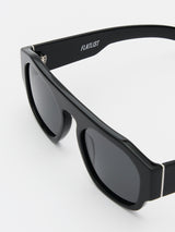 Flatlist - Flatlist x Sunflower Shade 02 Sunglasses in Solid Black and Solid Black Lens