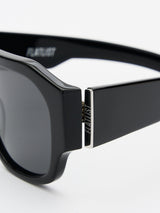 Flatlist - Flatlist x Sunflower Shade 02 Sunglasses in Solid Black and Solid Black Lens