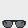 Flatlist - Flatlist x Sunflower Shade 02 Sunglasses in Solid Black and Solid Black Lens