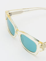 Flatlist - Flatlist x Sunflower Shade 01 Sunglasses in Crystal Yellow and Solid Teal Lens