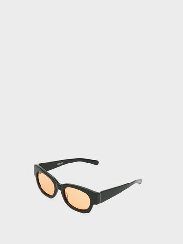 Flatlist - Flatlist x Sunflower Shade 01 Sunglasses in Forest Green and Solid Orange Lens