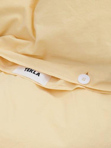 Tekla - Percale Duvet Cover in Shaded Yellow