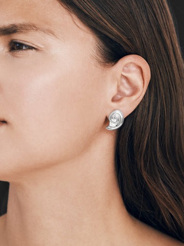 Trine Tuxen - Shade Stud Earring in Silver