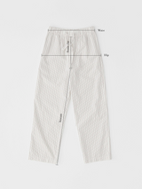 Tekla - Poplin Pyjamas Pants in Boro Stripes