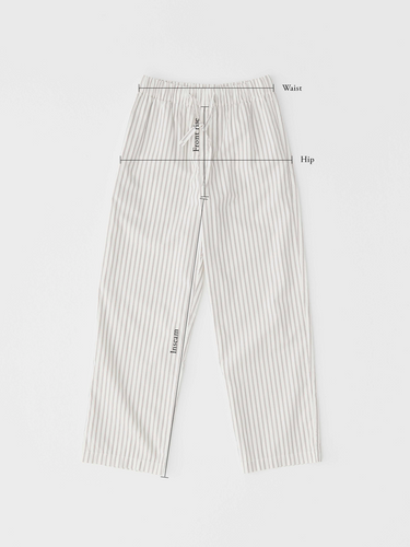 Tekla - Poplin Pyjamas Pants in Boro Stripes