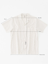 Tekla - Poplin Pyjamas Short Sleeve Shirt in Coffee