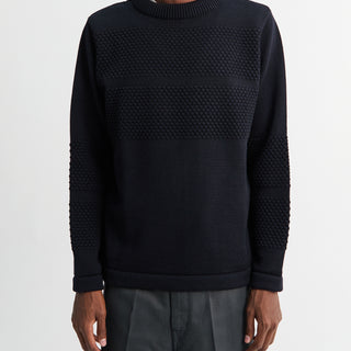 S.N.S. Herning - Fisherman IIII Sweater in Navy Blue