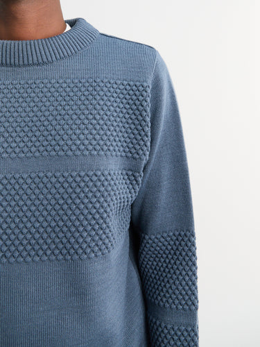 S.N.S. Herning - Fisherman IIII Sweater in Slate Blue