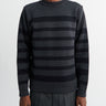 S.N.S. Herning - Given III Crew Neck Sweater in Molten Grey and Navy Blue