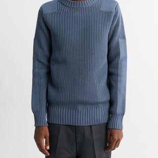 S.N.S. Herning - Robust Crew Neck Sweater in Slate Blue