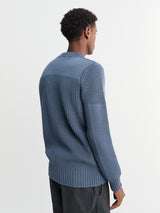 S.N.S. Herning - Robust Crew Neck Sweater in Slate Blue