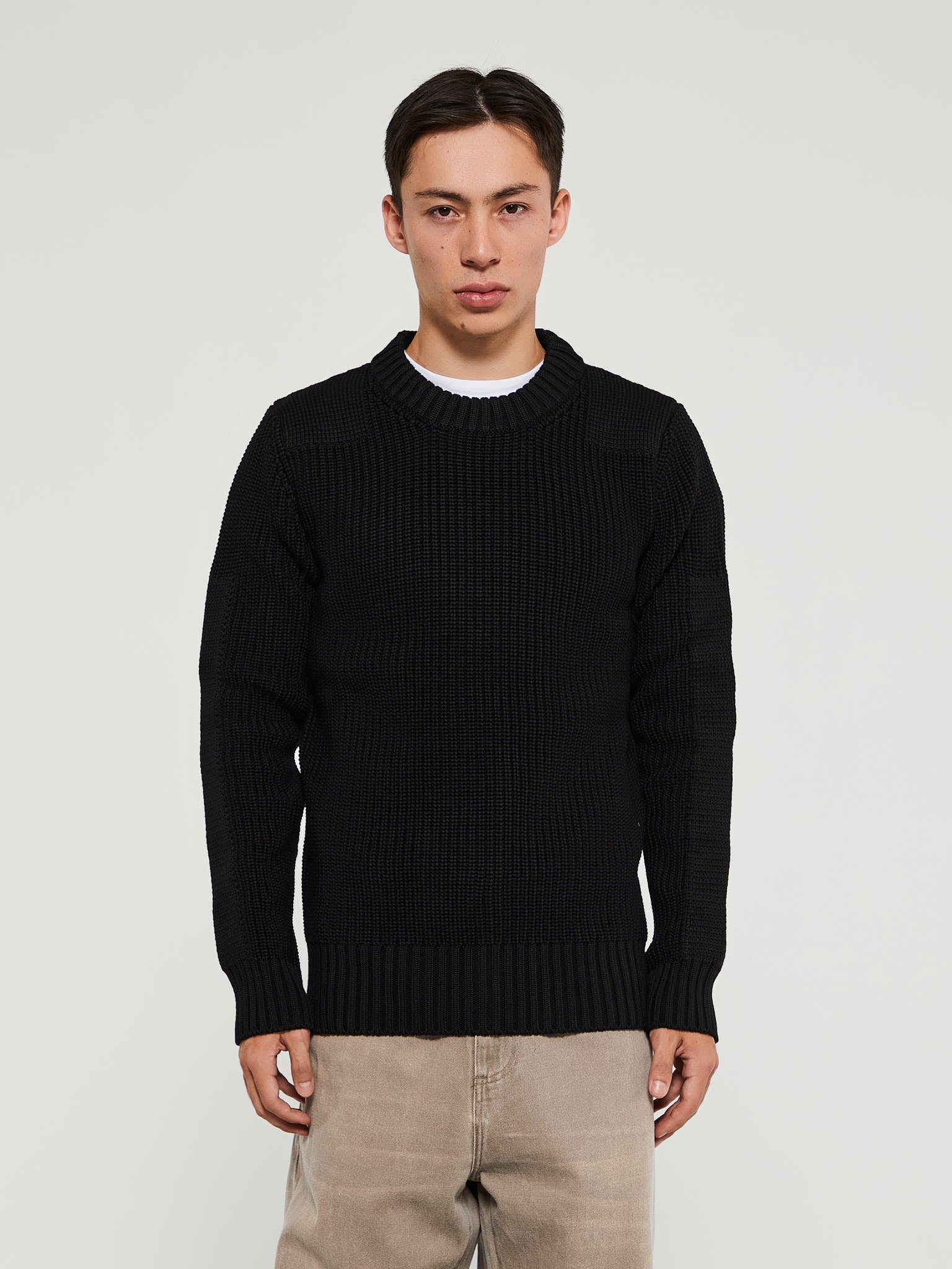 S.N.S. Herning - Rank III Crew Neck Knit in Black Void