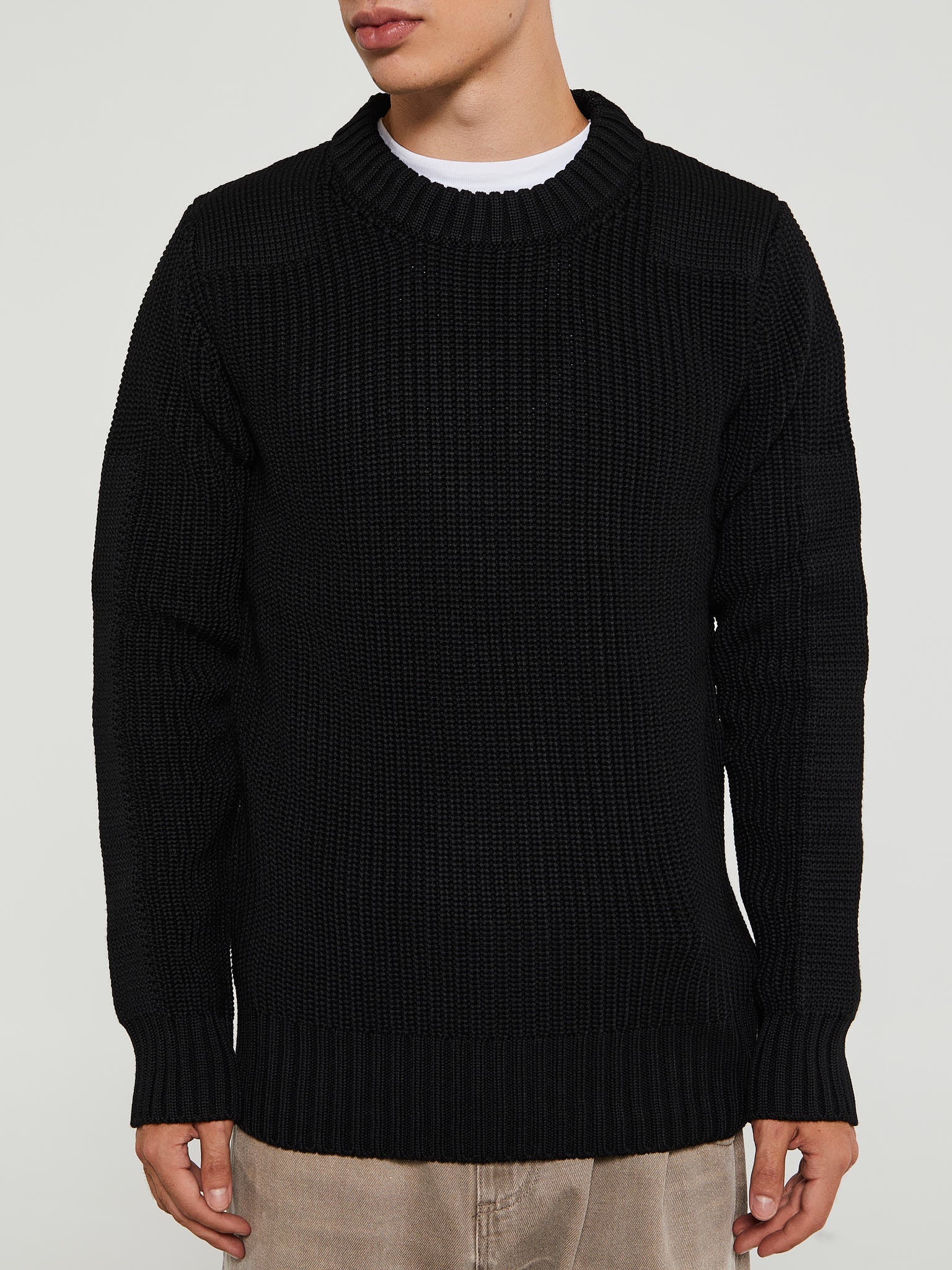 S.N.S. Herning - Rank III Crew Neck Knit in Black Void