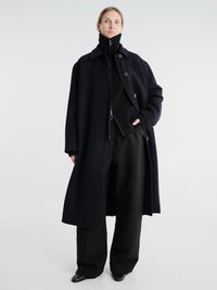 Studio Nicholson - Ria Snw - 725 Outwear - Rounded Overcoat in Dark Navy