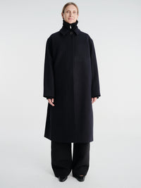 Studio Nicholson - Ria Snw - 725 Outwear - Rounded Overcoat in Dark Navy