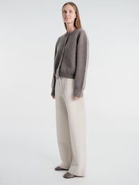 Studio Nicholson - Chatto Snw - 1735 Pants - Belted Round Leg Pant in Putty