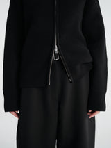 Studio Nicholson - Chatto Snw - 1735 Pants - Belted Round Leg Pant in Black