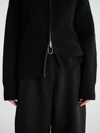 Studio Nicholson - Chatto Snw - 1735 Pants - Belted Round Leg Pant in Black