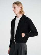 Dunst - Unisex Hooded Knit Cardigan in Black