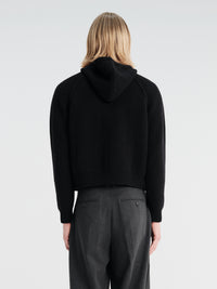 Dunst - Unisex Hooded Knit Cardigan in Black