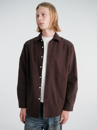 Sororam - Soo Button Down Shirt 03 in Brown