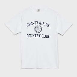 Varsity Crest T-Shirt i Hvid